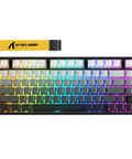 75 Percent Magnetic Gaming Keyboard Packed With 8K Polling Rate And Instant Rapid Trigger For Zero Lag Action Wired RGB Moonlight Build with vibrant RGB lighting.