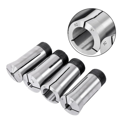 18 Piece 5C Collet Set 1/16 To 1/8 Inch With.0006 TIR Pro Grade Alloy Steel For CNC Milling Machines And Lathes Tool And Workpiece Clamping Kit With Durable Repeatable Hold, 5C collets