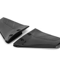 Pair Of Boat Engine Stabilizers For 4 To 50 Hydrofoils On Outboards Heavy Duty ABS Black For Skiers And Wakeboarders Improves Balance And Reduces Drag For A Smoother Ride 7.3 And 7.1 Inch, showing two stabilizers