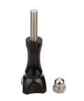 Go-To Long Stainless Cap Thumb Screws Set For GoPro Accessories And Housings, 2.2 Inch Length, shown in black and silver