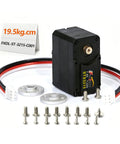 Badass 19Kg Serial Bus Servo Motor With 12 Volt Power and Slick 360 Degree Magnetic Encoder with gears and mounting hardware.
