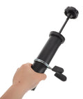 Hand holding Portable Carbon Steel Barbell Loading Pin Adapter Sleeve for Gym Gear, easy fit and secure stopper for home gym