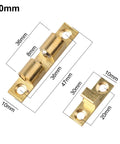 Heavy Duty Smooth Quiet Double Ball Catch For Kitchen Cabinet Doors And Shoe Cupboards, solid brass, 50mm, with adjustable dimensions.