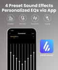 Dope 2.1 Bluetooth Speaker System With Wireless 8 Inch Subwoofer app with EQ and sound effect options
