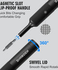 Pen Style Magnetic Precision Screwdriver Set With 27 In 1 Mini Bits, 12 Double End Bits Stored In Handle, Handy Anti Slip Ergonomic Grip