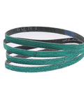Top Shelf Zirconia Grinding Sanding Belts For Mini Belt Grinders Heavy Duty Self Sharpening Abrasive Blanks stacked view.