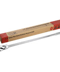 Half Inch Drive Ratchet With Flex Head And 24 Inch Long Handle, 72-Tooth Quick Release Swivel Head Cr-Mo Wrench For Tight Spaces