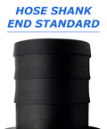 Close-up of hose shank on Camlock Fittings Type C Female Set in Polypropylene Two Inch Quick Disconnect with Hose Shank and Four Hose Clamps.