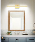 24 Inch LED Bath room Vanity Light Bar In Modern Gold Finish, Dimmable Over Mirror Wall Fixture For Sinks And Cabinets