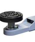 Close-up of heavy duty steel component of Two Post Hydraulic Car Lift With Clear Floor For Home Garage 4000Kg Vehicle Hoist