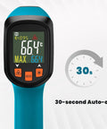 Infrared Thermometer Gun With Meat Thermometer Included, Lightning Fast 0.5 Second Readouts, Industrial Grade Sensor, Auto-off display