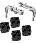 Heavy Duty 6 Piece Exhaust Bracket Muffler Support Kit With Rubber Isolator Hangers For Dodge Ram 1500 2019-2025 Replace OEM Parts Direct Fit Rear Left Right Suspension Repair, 6-piece steel and rubber set