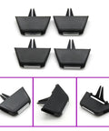Air Vent Adjustment Clip For Audi Q7 2016 2019 Replacement Vent Tab Clip For HVAC AC Outlet Paddle Repair Kit black plastic, 2-piece