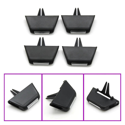 Air Vent Adjustment Clip For Audi Q7 2016 2019 Replacement Vent Tab Clip For HVAC AC Outlet Paddle Repair Kit black plastic, 2-piece