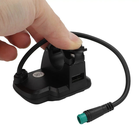 Close-up of EN06 LCD Bike Display With USB Interface For Electric Bikes Real Time Speed And Power Data Compatible With 24V 36V And 48V Systems