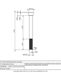 Pro Grade 2 Titanium Socket Head Cap Screws Three Eighths Sixteen By Four Inch Unc Threaded Fasteners detailed technical drawing.