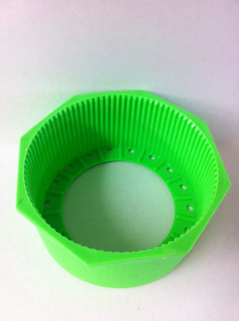 Hex Edge 7.25 Inch Tank Boot For Flat Bottom Aluminum Tanks Blue Plastic Stand Off Boot With Drainage Channels