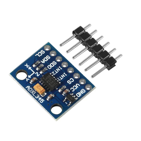 GY 291 ADXL345 3 Axis Accelerometer Tilt Sensor Module With I2C Or SPI Output For Arduino Builds 4 Pack Ultra Low Power 16g Range And 13 Bit Resolution For Precise Motion Sensing And Data Logging, blue PCB with pins