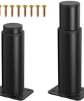 Rock Solid Metal Replacement Furniture Legs With Quick Five To Nine Inch Adjustable Height Range Badass Eight Hundred Pound Heavy Load Support For Couches And Beds Pair with screws