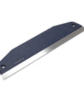 Paint Trim Guard Pro Grade 12 Inch Stainless Steel Edger Blade for clean lines with dark blue handle, top view