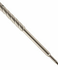 Three Quarters Inch SDS Plus Carbide Rebar Cutter for Rotary Hammers, showing steep spiral flute and carbide tip
