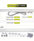 0.005mm Precision Optical Grating Ruler Encoder For DRO with 120mm travel length, kit components displayed.