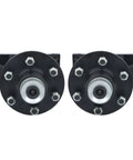 Top Shelf Two Piece Idler Hub Spindle Kit With 6 By 5.5 Bolt Pattern features two solid spindles for trailers, ideal for job site use.