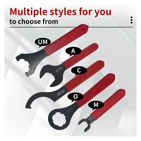 Premium ER16 ER20 ER25 ER32 Collet Chuck Spanner Wrench For CNC Milling Machine Lathe Tools in multiple styles