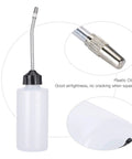 10pcs 120ml Sewing Machine Oiler Oil Dispenser With Long Angled Spout Extended Spout Bottle For Machine Shop Maintenance Industry Pro Grade Lubrication Tool For Smooth Oil Flow And Clog Free Oiling, clear plastic oil pot with metal spout