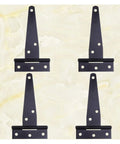 Heavy Duty Black T Hinges For Doors And Gates 8 Inch Built Tough Iron Door Hinge Set For Wood Fence And Metal Doors