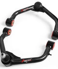 Front Upper Control Arm Kit 2-4 Inch Adjustable With Ball Joint For Ram 1500 2006-2022 And Dodge 1500 2WD 4WD visible in black finish.