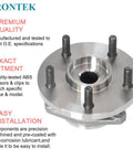 Front Wheel Hub Bearing Assembly For Jeep Grand Cherokee 1999 2004 5 Lug Non ABS Drop-In Replacement Easy Install Durable Wheel Hub