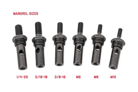 10-Piece Nutsert Tool Kit With Quick Change Mandrel Set For Auto Body And DIY Projects, SAE and Metric mandrels 1/4-20 to M10