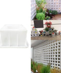 Concrete Brick Molds For DIY Projects Reusable ABS Plastic Square Hollow Block Molds For Garden Walls