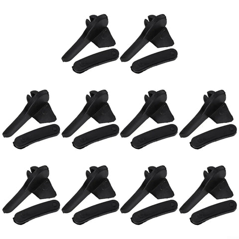 Plastic Insert Tire Demount Head Guard Wheel Side Protector Kit 20Pcs Black Rim Protection For Tire Changer Duck Head Insert layout