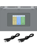 Two Way LCD Battery Charging Hub For DJI Mini 4K, 2, SE, And 2 SE Drones with display showing battery levels and USB cables