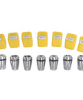 ER20 Spring Collet Set 1/8 To 1/2 Inch For CNC Milling Lathe And Engraving Machines 7 Pcs High Grade 1065 Steel Precision Ground