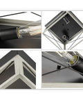 Briarwood Collection 2-Light Flush Mount Ceiling Light With Graphite Finish showing detail and close-up of bulb socket