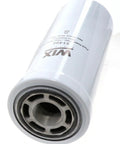51495 Heavy Duty Spin-On Hydraulic Filter For Industrial Hydraulics, silver filter with threaded end and snug fit design.
