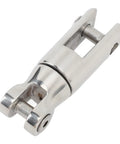316 Stainless Steel Boat Anchor Swivel Connector showing durable design for 3/8 to 1/2 inch chain, part of heavy duty marine rigging gear.