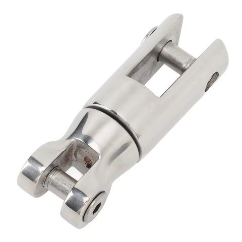316 Stainless Steel Boat Anchor Swivel Connector showing durable design for 3/8 to 1/2 inch chain, part of heavy duty marine rigging gear.