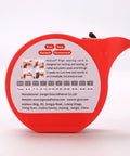 Red plastic case of Pro Grade High Temp Pipe Repair Tape for Fast Sealing and No Leak Prevention with size guide and instructions.