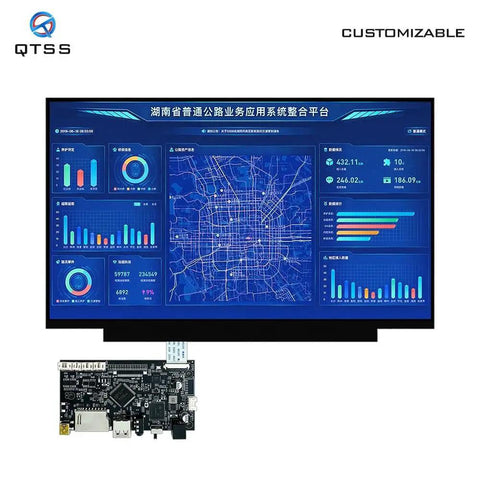 17.3 Inch Ips Lcd Monitor 1920x1080 Full Hd Display Screen Packing Wide Viewing Angles showing data analytics dashboard and control board.