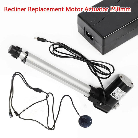 Beefed Up 24V DC Recliner Actuator Replacement With 250mm Stroke for Power Lift Chair and Electric Sofa, heavy-duty linear motor