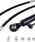 Adjustable Cat 2-2 Hydraulic Top Link With Locking Block, Includes Two Hoses And Two Way Check Valve Hydraulic Cylinder