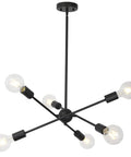 10 Light Black Sputnik Chandelier Pendant Lighting For Living Room Dining Room Kitchen Modern Retro Mid Century Semi Flush Mount Ceiling Light Fixture With Adjustable Stem And Sloped Ceiling Adapter