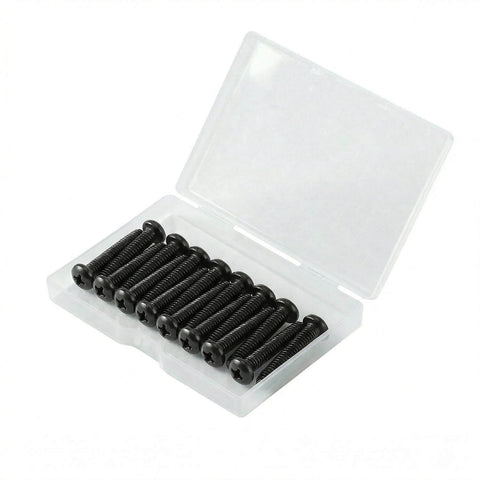 Built To Last Rugged Black Oxide Pan Head Machine Screws M2.5 X 5mm 50 Pack Fully Threaded Phillips Drive 304 Stainless Steel