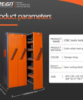 CNC Tool Holder Vertical Drawer Cabinet With Heavy Duty Capacity Tool Storage Rack For Warehouse Workshop Factory Garage And Machining Center Equipment, 1950mm