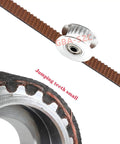 GT2 Idler Pulley 20 Teeth With 5mm Bore For Voron 2.4 3D Printer Aluminum Machined Durable 9mm 10mm Width Belt Compatible 10 Pack Go-To Upgrade Aluminum Construction With Surface Oxidation Finish Lightweight Yet Strong For Smooth Motion And Reliable. GT2 pulley on timing belt