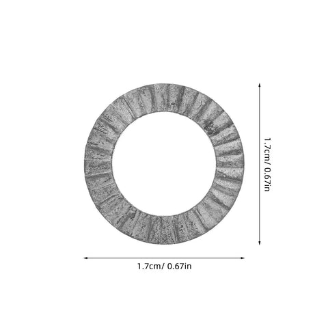 M10 Wedge Locking Washers Heavy Duty Manganese Steel Anti Vibration Safety Lock Hardware For Screws And Bolts Fastener Pack measuring 1.7cm.